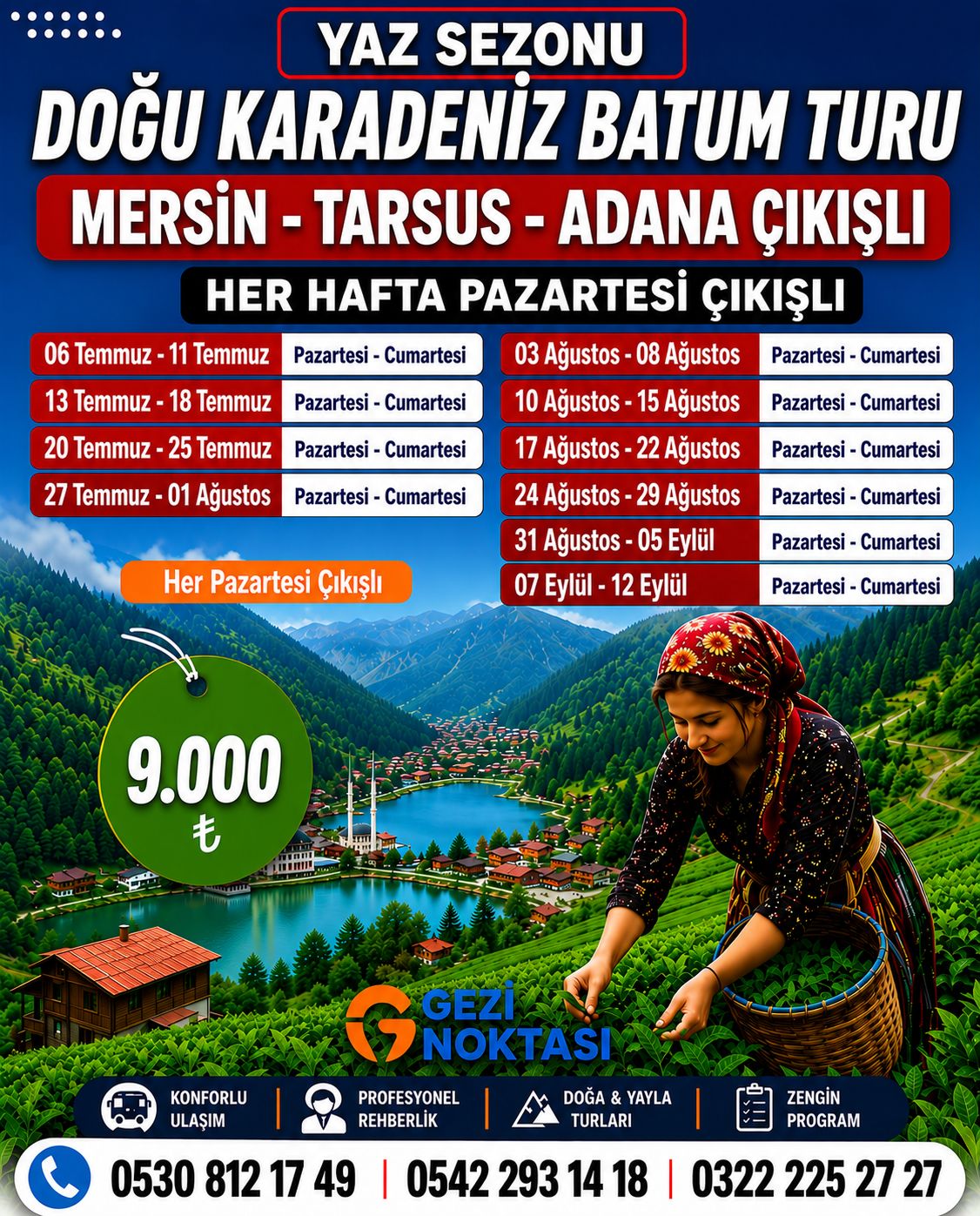 KARDENİZ BATUM TURU 3 GECE 4 GÜN  2026 SEZONU